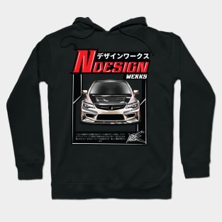 honda civic fd2 pearl white Hoodie